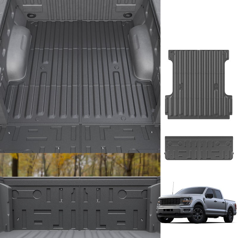 Dattumar Truck Bed Mat Tailgate Mat Compatible with 20212025 2026 Ford F150 or F150 Lightning 55Ft Bed All Weather Protection TPE 2024 F150 Accessories 2126 F150  Lightning 55FT